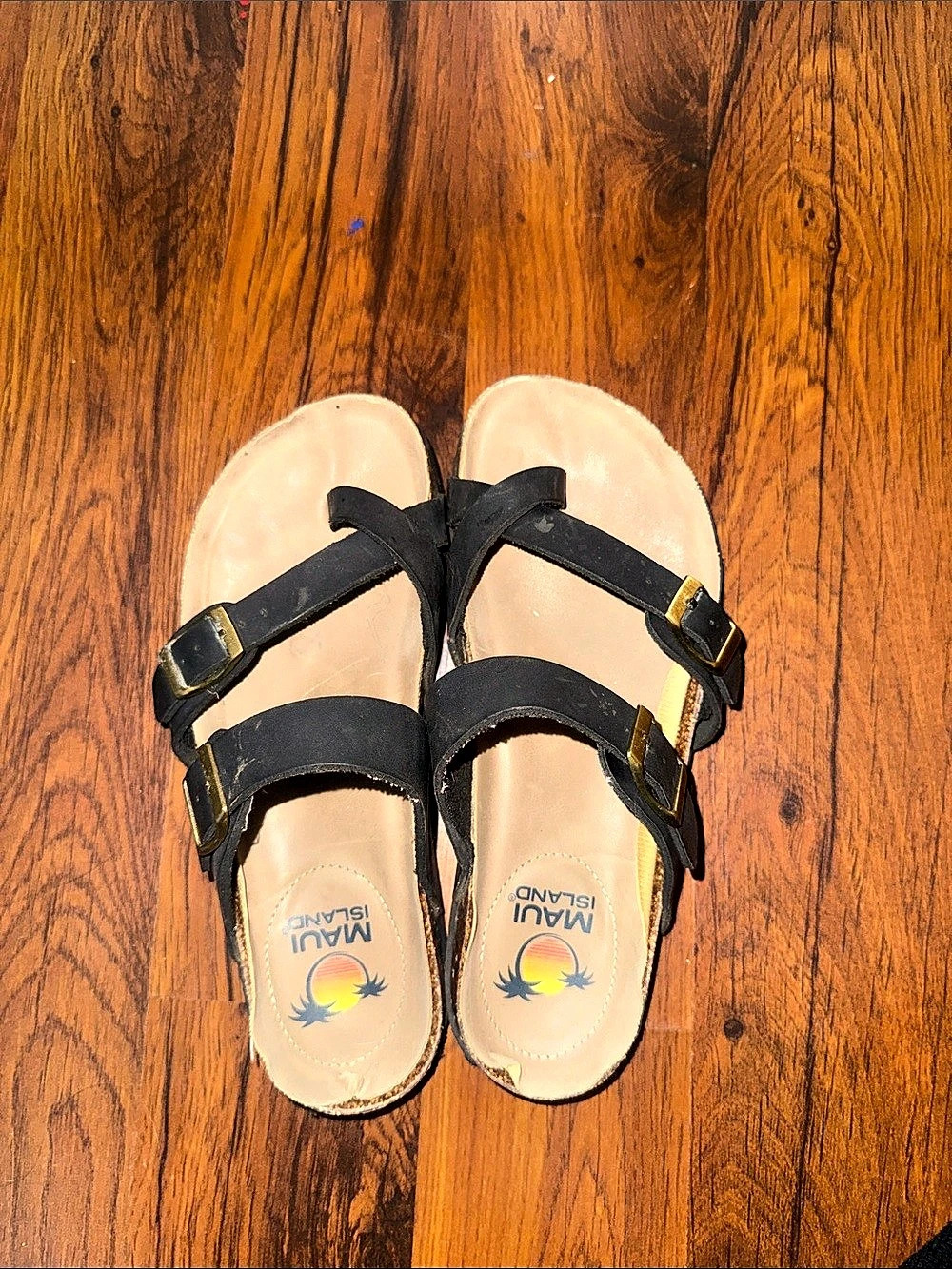 Maui Island Hallie Black Strappy Sandals